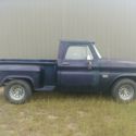 chevrolet c-10 1966 blue short bed classic pickup