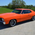Chevrolet Chevelle Orange with 3,372 Miles, for sale!