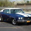 Chevrolet Chevelle Phantom Blue with 420 Miles, for sale!