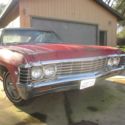 Chevrolet Impala 1967 67 L6 V8 2 Door Coupe Red Deluxe Interior AC GM Original