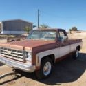 chevy c20 solid rust free ca. truck straight body original paint