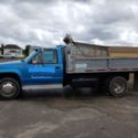 chevy chevrolet 3500 HD diesel flat bed dump truck body