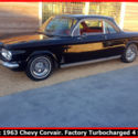 CLASSIC 1963 CHEVROLET CORVAIR 900 MONZA FACTORY TURBOCHARGED 4 SPEED COUPE!