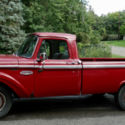 Classic 1966 Ford F250 Custom Cab Camper Special Original Red Paint