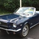 Classic 1966 Ford Mustang Convertible Nightmist Blue 289 V8 Stick Shift