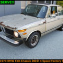 CLASSIC 1974 BMW 2002! 4 Speed! Factory Sunroof California E10! NO RESERVE!
