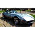 Classic 1982 Chevrolet Corvette Coupe  Silver / Blue w/ T-tops