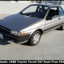 CLASSIC 1988 TOYOTA TERCEL DX TWO DOOR! RUST-FREE CALIFORNIA CAR! CLEAN CARFAX!