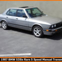 CLASSIC 19887 BMW E28 535IS! RARE 5 SPEED MANUAL CALIFORNIA CAR! LOW RESERVE!