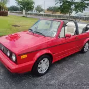 Classic 1990 VW Cabriolet Convertible Best Seller 5-Speed Low Miles Rare!