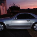 Classic 500SL soft top-hard top,Silver/Black custom wheels/tires
