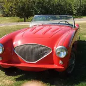 classic car, 1955 Austin Healey Roadster 100 BN2 convertible, sports car