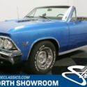 classic chevy ss 396 big block manual muscle car blue convertible