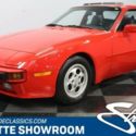 classic German sports car Guards Red black interior manual transmission