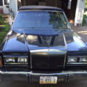 Classic luxury car, black Town Car