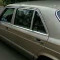 Classic Mercedes Benz 560 SEL Super Luxury Sedan - Rare Gold w/Chocolate Leather