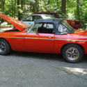 Classic Red/Orange 1974 1/2 MGB Convertible 1.8 liter restored