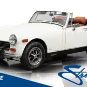 classic vintage British sports car drop rag top