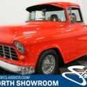 classic vintage chevy pickup truck big window 350 v8 auto air red