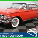 classic vintage chevy red white chrome fender skirt houndstooth hardtop 1960