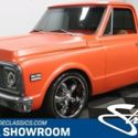 classic vintage chome chevy restomod c10 6.0 liter ls2 auto transmission orange