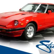classic vintage chrome 280zx 2.8 liter manual transmission red