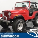 classic vintage chrome 4x4 cj5 258 inline 6 red 4 speed manual