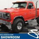 classic vintage chrome 4x4 f150 flareside pickup 302 v8 auto transmission red