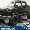 classic vintage chrome 4x4 suv bronco 5.8 liter v8 auto transmission black