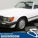 classic vintage chrome 560sl benz 5.6 liter v8 auto transmission white