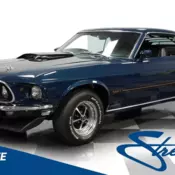 classic vintage chrome American muscle sports car Stang Pony automatic transmiss