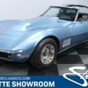 classic vintage chrome bbc blue black vinyl t top Chevy c3 Vette restored