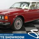 classic vintage chrome British luxury Burgundy cream leather interior vinyl top