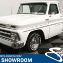 classic vintage chrome c10 stepside 327 v8 auto transmission white