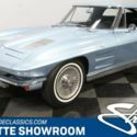 classic vintage chrome c2 coupe Silver Blue manual transmission vette chevy sbc