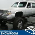classic vintage chrome caddy hearse lifted 5.7 v8 k10 auto transmission silver
