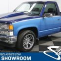classic vintage chrome chevy 1500 5.7 liter v8 auto transmission blue metallic