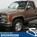 classic vintage chrome chevy 1500 silverado z71 5.7 v8 auto transmission brown