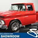 classic vintage chrome chevy 305 v8 c10 red 4 speed manual