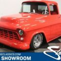 classic vintage chrome chevy 3100 396 v8 auto transmission red