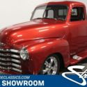 classic vintage chrome chevy 3100 5-window 383 stroker v8 auto trans maroon