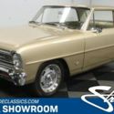 classic vintage chrome chevy 350 v8 3-speed auto transmission gold tan