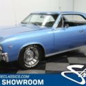 classic vintage chrome chevy 350 v8 auto transmission headers blue