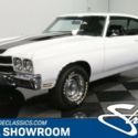 classic vintage chrome chevy 355 v8 auto transmission chevelle malibu white