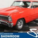 classic vintage chrome chevy 383 v8 4-speed manual transmission red