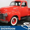 classic vintage chrome chevy 5 window 3100 235 inline 6 manual transmission red