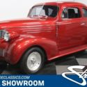 classic vintage chrome chevy 5 window coupe 350 v8 3-speed maroon