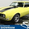 classic vintage chrome chevy big block 396 ss pony car yellow