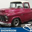 classic vintage chrome chevy big window 3100 350 v8 auto transmission plum