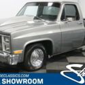 classic vintage chrome chevy c10 350 v8 3-speed auto transmission grey